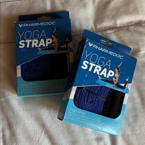 Two New In Box Yoga Straps w/Handle and Loops Physical Therapy Stretching Yoga